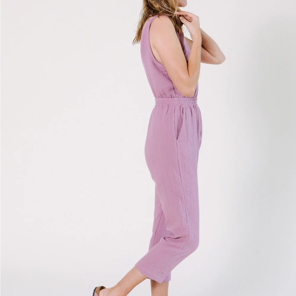 Poplinen Jameela Organic Cotton Jumpsuit - Grey - Size 1X - Like new - Picture 7 of 16